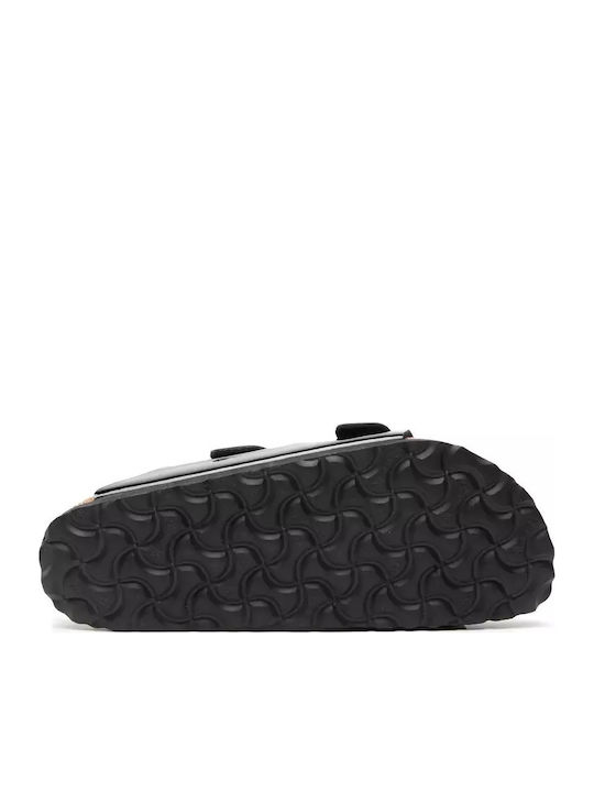 Arizona Birko-Flor Patent Women's Anatomic Black Narrow Fit Sandals