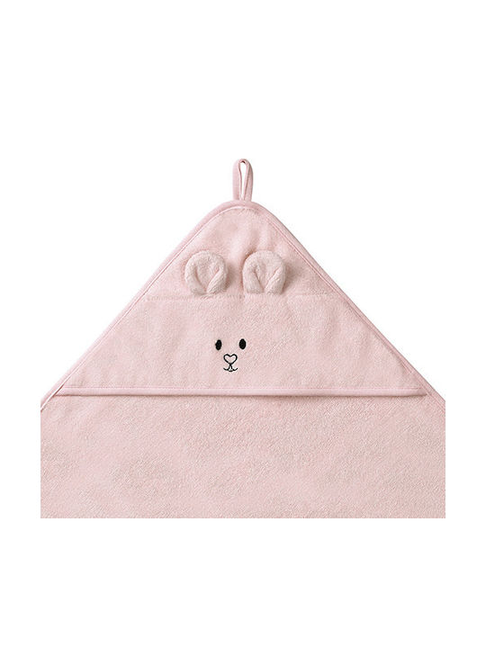 Babyono Baby-Badetuch mit Kapuze 100x100cm