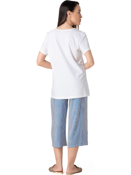 Relax Lingerie Summer Women's Pyjama Set Light Blue