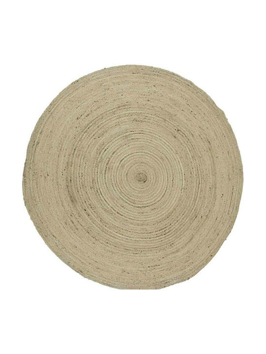 Nima Yoga Rug Round Summer Wicker Beige