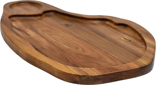 Hölzernes Servierplatte 45x28cm pl613