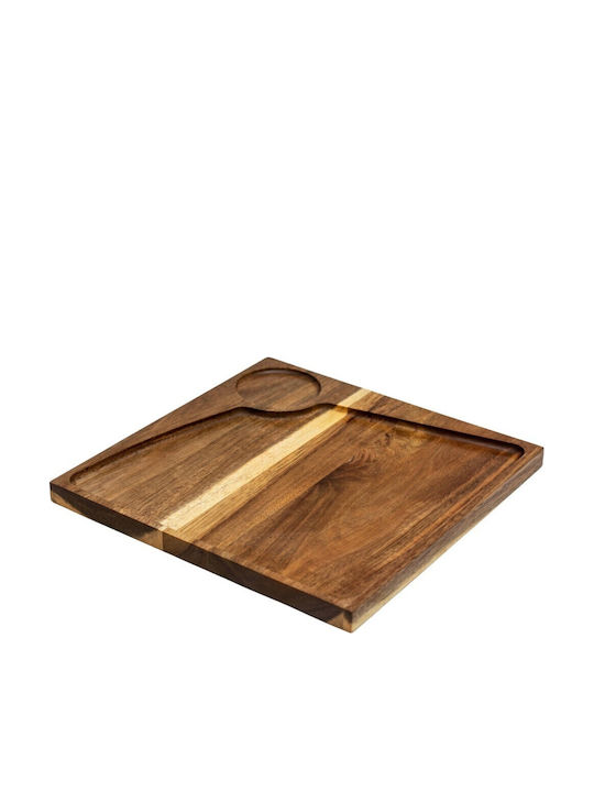 Wooden Serving Platter 30x30cm pl606