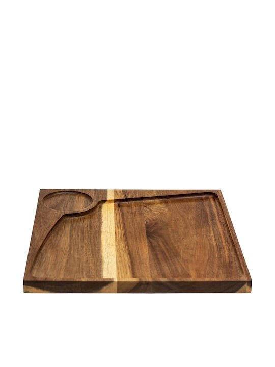 Wooden Serving Platter 30x30cm pl606