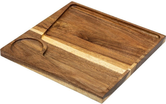 Дървено Плато За Сервиране 30x30см pl606