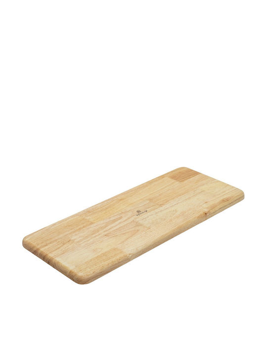 Ξύλινα Ορθογώνια Πιάτα Rubberwood Με Τοίχωμα 70x28 Εκ