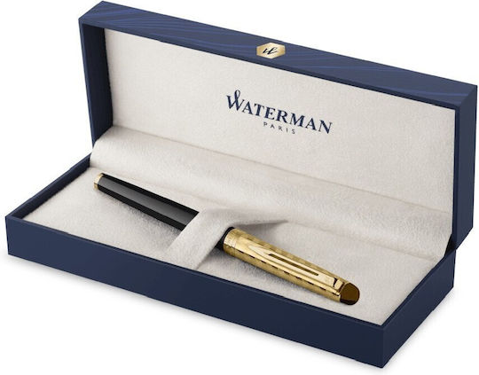 Waterman Hemisphere Писалка Fine Черна от Inox с Черно Мастило