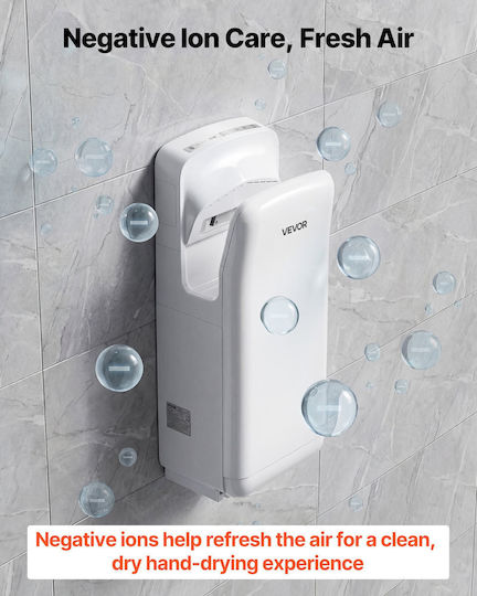 Vevor Plastic Hand Dryer With Sensor In White Colour 1.95kW LSGSJBSSL000DILPE001V2