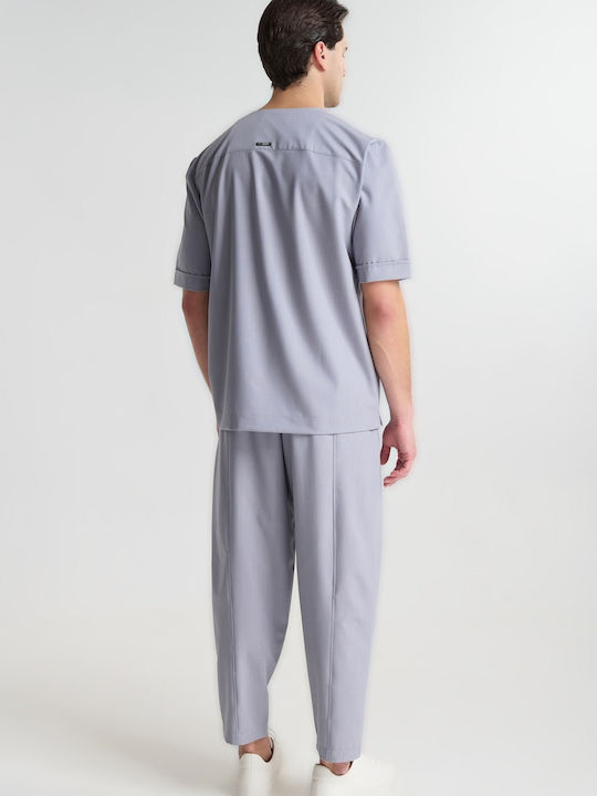 Pantaloni Set cu Croială Relaxată Negru