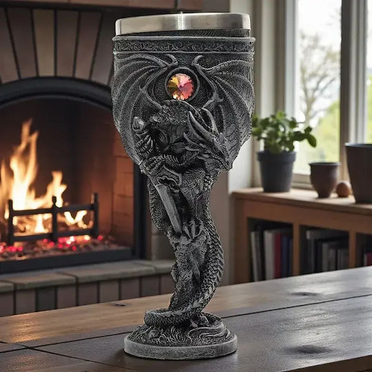 Kunststoff Kelch für Weißwein in Grau Farbe ac10052