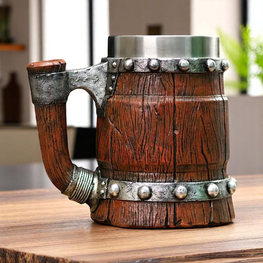 Bierglas aus Kunststoff in Braun Farbe ac1003