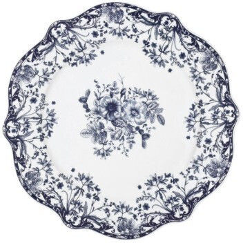 Estia Reverie Shallow Porcelain Blue Plate Diameter 19cm