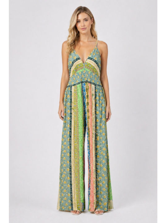 Women’s Green One-piece Jumpsuit SL-2303-1647-26TS-GRN