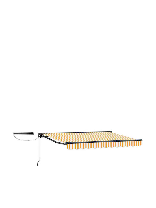 vidaXL Markise Terrasse Gelb 2,5x2m