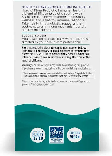 Nordic Naturals Immune Health Supliment cu Probiotice și Prebiotice 30 capsule