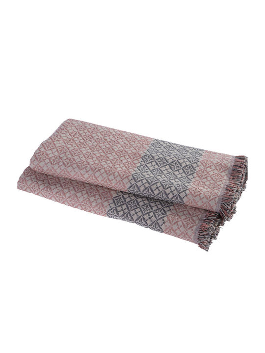 Nef-Nef Homeware Guaver Sofa Throw 2 Seater 170x250cm Pink