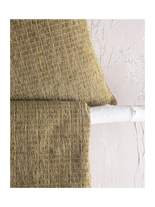 Rythmos Corvet Sofa Throw 2 Sides Chenille 180x240cm Olive