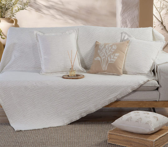 Nef-Nef Homeware Zebra Покривка За Двуместен Диван 170x250см Екрю Nef-Nef Homeware Zebra Покривка За Двуместен Диван 170x250см Екрю