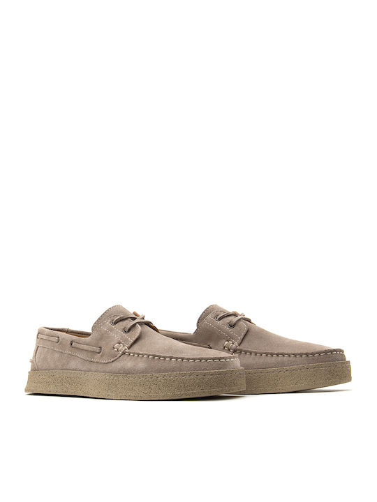 Wildleder Herren Bootsschuhe in Braun Farbe
