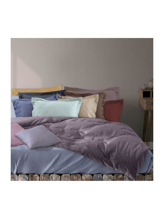 Das Home Bettlaken Semi-Doppel mit Gummiband 120x200+35cm. Best 1007 Dark Grey