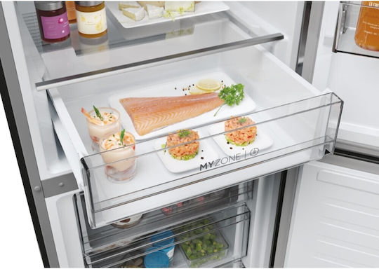 Haier Kühl-Gefrierkombination 412Es Total NoFrost H185xB59.5xT66.7cm. Inox HDPW3618DNPD