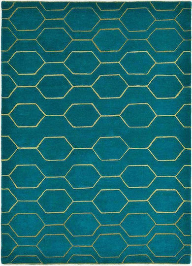 Wedgwood BC291518 Χειροποίητο Μάλλινο 120x180cm Blue Arris Teal
