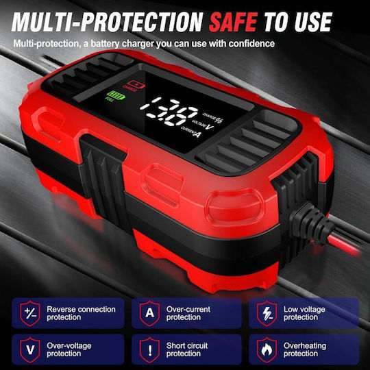 Foxsur Φορτιστής Μπαταρίας Αυτοκινήτου 12V EU Plug TBD0605604201B