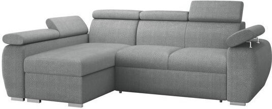Columbus 132 Ecke Sofa mit Bett mit Linke Ecke & Stauraum Grau 165x62x62cm
