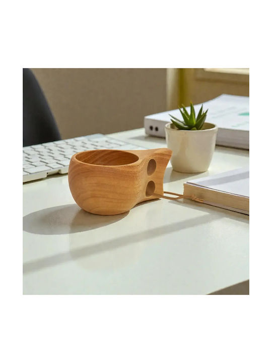 Ξύλινη Κούπα Από Ξύλο Rubberwood 15x6 Εκ,