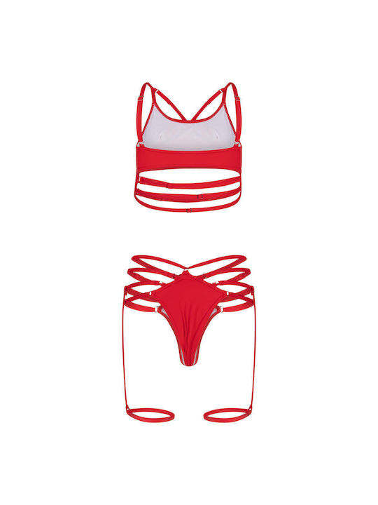 Bustier Roșu Pentru Dans La Bară