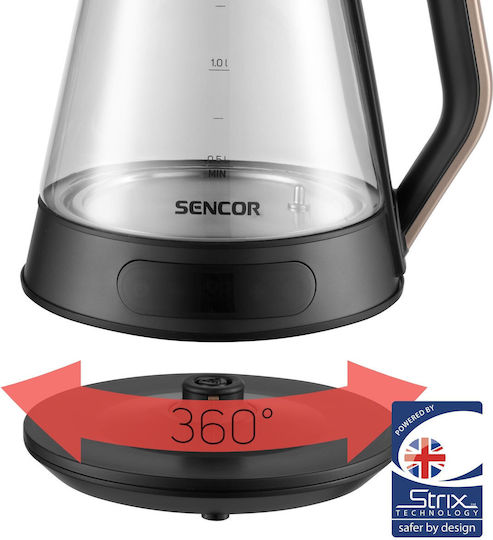 Sencor Βραστήρας 1.5lt 2150W Μαύρος