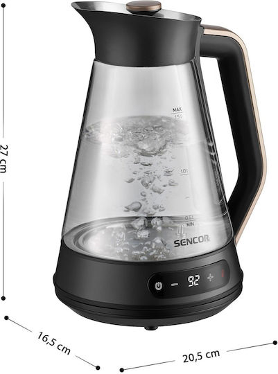 Sencor Βραστήρας 1.5lt 2150W Μαύρος
