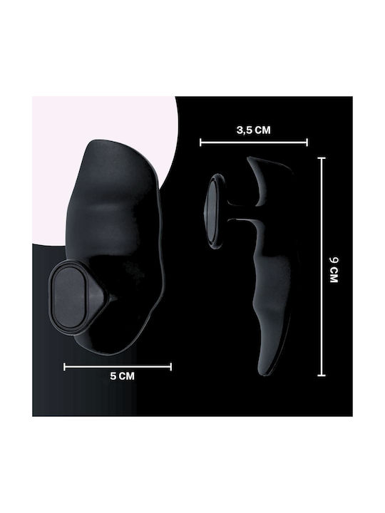 2τμχ Grips Γυμναστηρίου Σιλικόνη 9x5cm Μαύρο