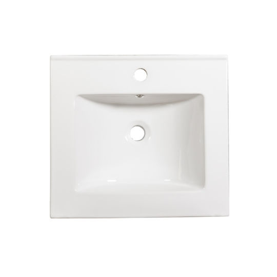 Martin Omega 50 Πάγκος με Νιπτήρα & Καθρέπτη Μ50xΒ46xΥ57cm White Gloss