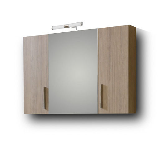 Martin Siena 100 Waschtisch mit Waschbecken & Spiegel Melamin L96xB34xH83cm Harmony