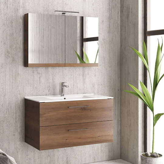 Karag New Elsa 75 Πάγκος χωρίς Νιπτήρα Μ74xΒ45xΥ48cm Brown 8702