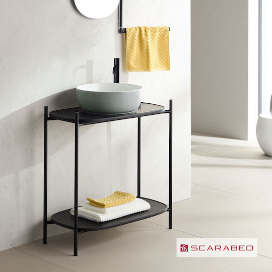 Scarabeo Blat fără Lavoar L74xW43xH77.5cm Ardesia