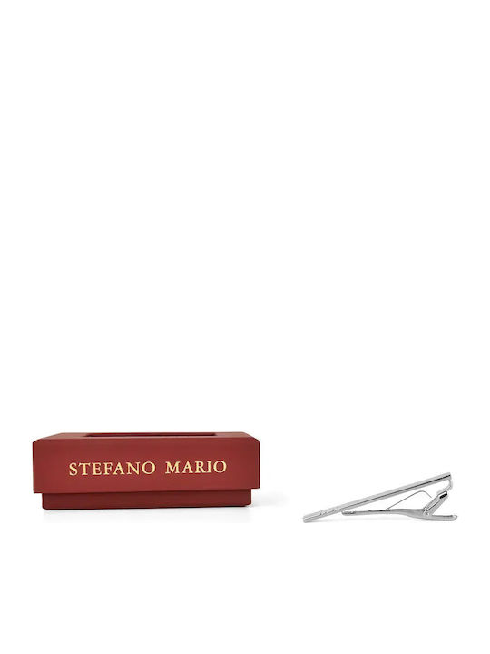 Stefano Mario Клип За Вратовръзка От Никел Сребрист Stefano Mario Клип За Вратовръзка От Никел Сребрист