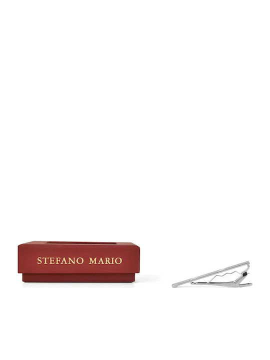 Stefano Mario Клип За Вратовръзка От Никел Сребрист Stefano Mario Клип За Вратовръзка От Никел Сребрист