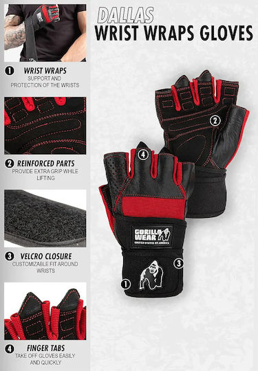 Gorilla Wear Boxing Gloves for Sack Black