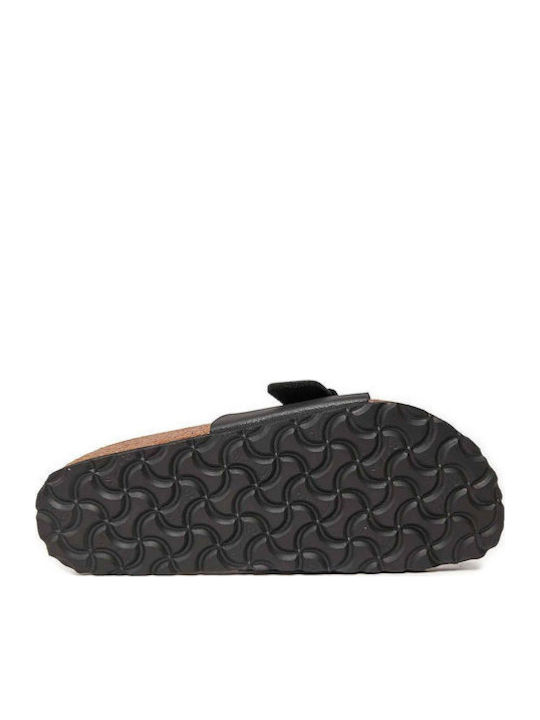 Catalina Flache Damen Sandalen Schwarz Schmale Passform