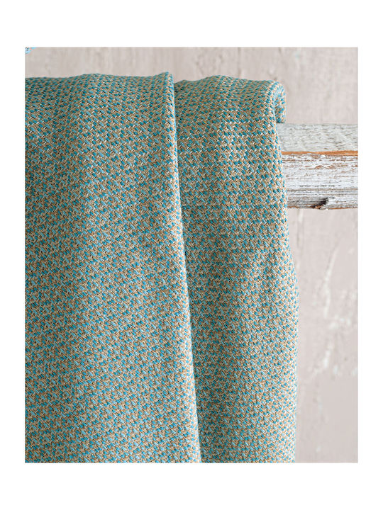 Rythmos Santorini Sesselüberwurf Jacquard 180x160cm Blau