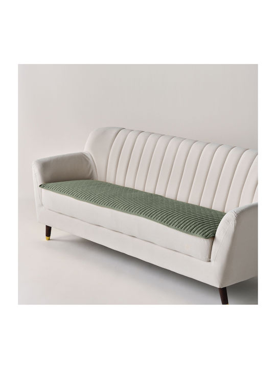Kentia Mason Armchair Throw 2 Sides 75x160cm Green