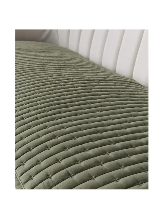 Kentia Mason Armchair Throw 2 Sides 75x160cm Green