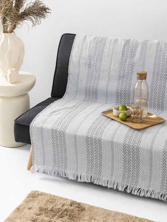 Palamaiki Armchair Throw 180x180cm Gray