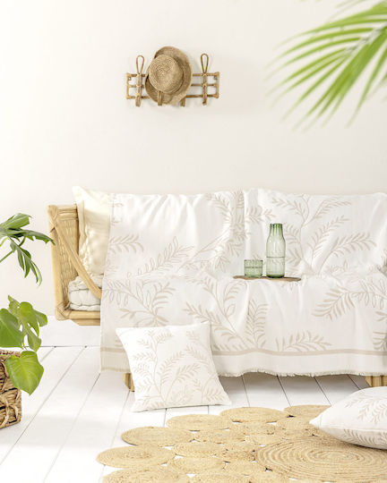 Nima Dreisitzer-Sofa Wurf P180xM300cm Beige