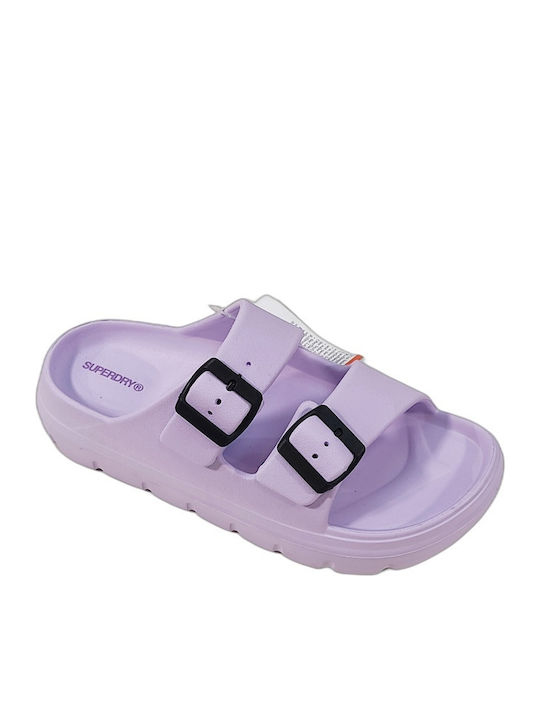 Дамски Анатомични Сандали Flatforms Лилави