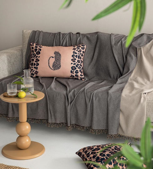 Palamaiki Oba Ριχτάρι Διθέσιου Καναπέ 170x240εκ. Chocolat