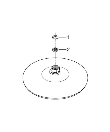 Grohe Tempesta Στρογγυλή Κεφαλή Ντουζ 21cm