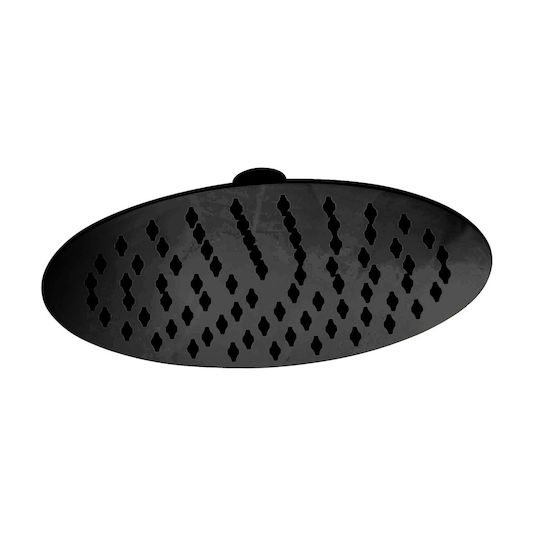 Karag R Cap Rotund De Duș 20cm Negru Mat