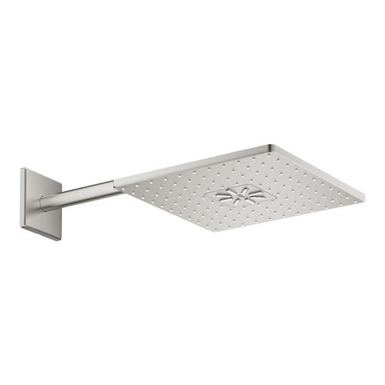 Grohe Rainshower Smartactive 310 Cube Τετράγωνη Κεφαλή Ντουζ 31x31cm με Βραχίονα 40cm Supersteel